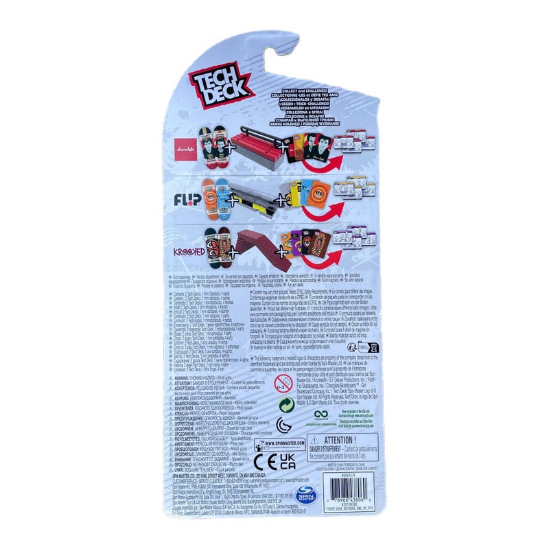 TECH DECK Sk8shop Bonus Pack Mini Finger Skateboard Multi Pack 2022 Series (Chocolate (VS Pack)) - Image 2